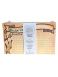 Oddly Darling Vintage Baking Day recipe cards featuring rustic kitchen illustrations by Susan Winget in a 36-pack set.