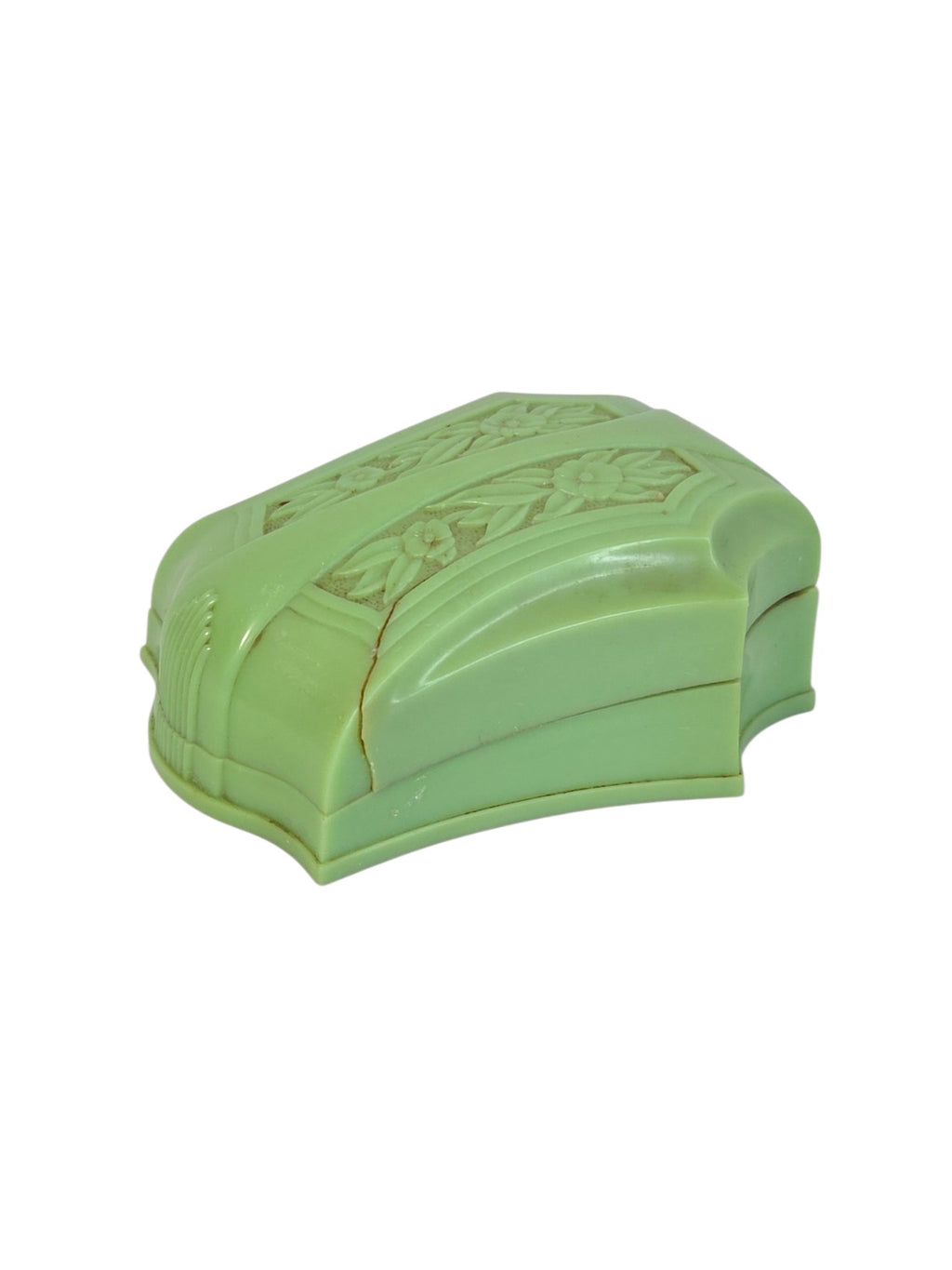 Oddly Darling Vintage J.C. Warner celluloid ring box underside marked Made in U.S.A.