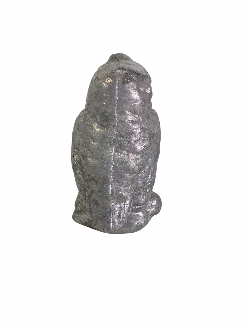 Oddly Darling Vintage silver-tone owl bottle opener with detailed feathers for the bar cart.