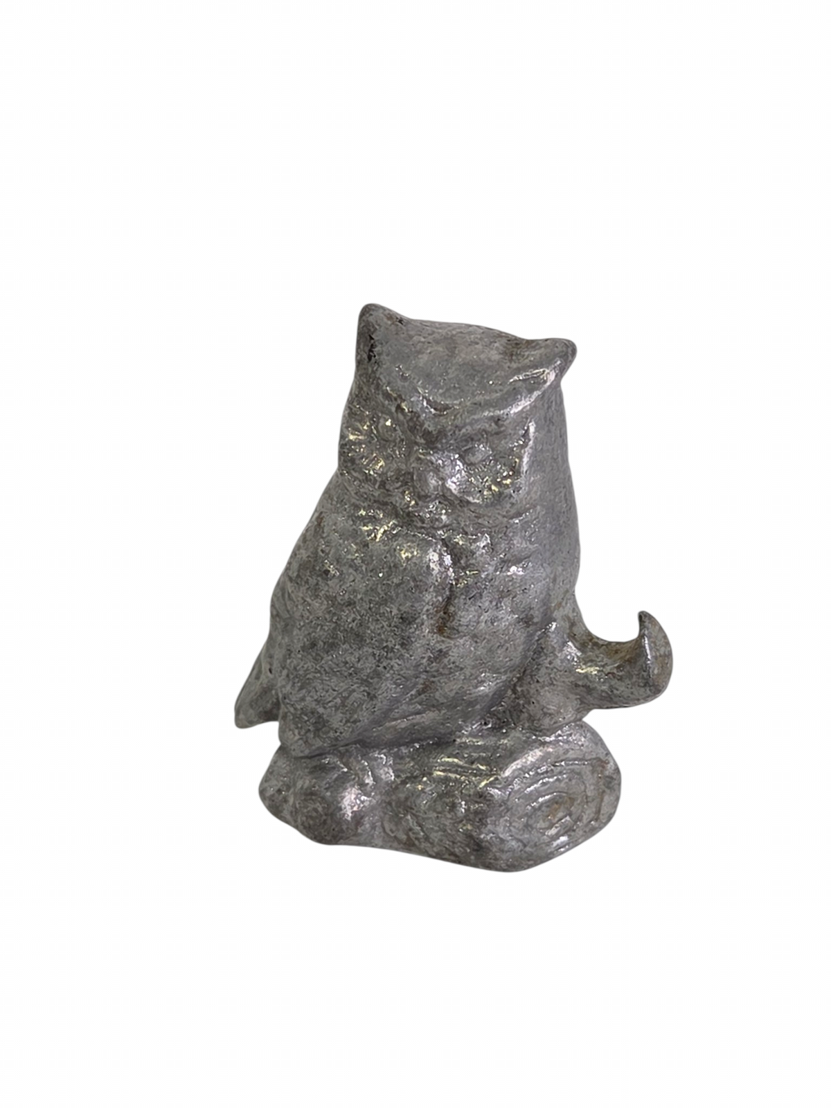 Oddly Darling Vintage cast metal owl bottle opener, alternate view.